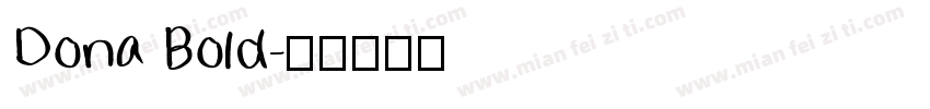 Dona Bold字体转换
